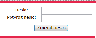 Změna hesla