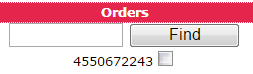 Find an order