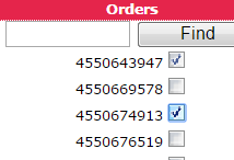 Order selection